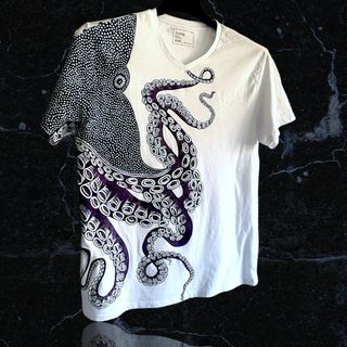 Camiseta Pulpo pintada a mano