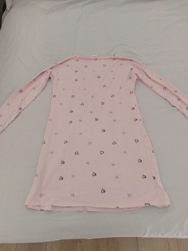 Camicia notte Prenatal rosa maniche lunghe
