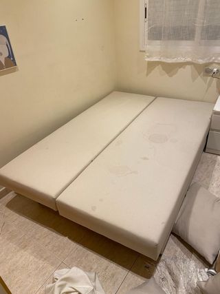 Sofá cama beige 