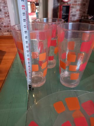 Juego de cocina vintage naranja