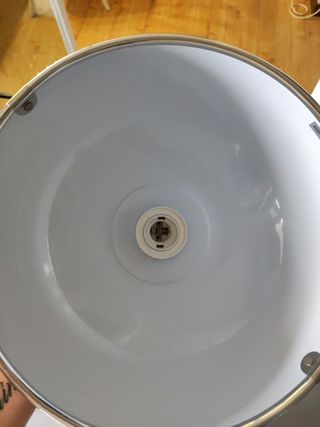 Lámpara metalica plata