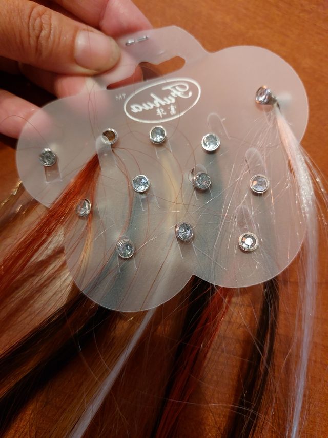 Extension capelli multicolor - 12 pezzi