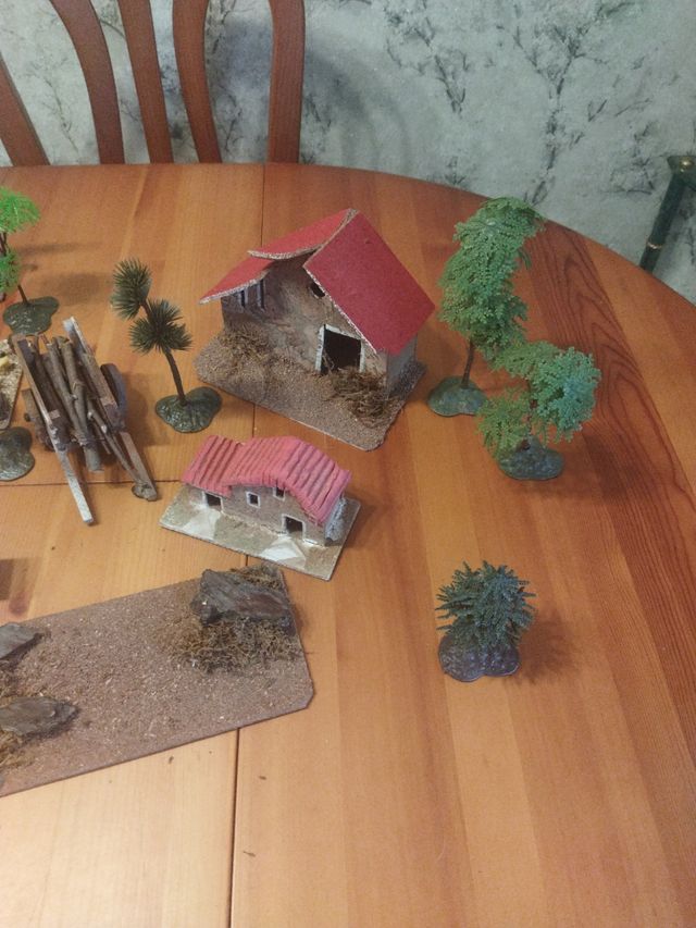 Belén navideño: molino & pesebre