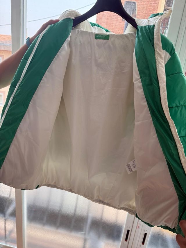 Giacca Beneton verde e bianca