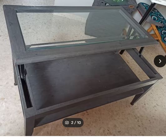 Mesa de centro elevable