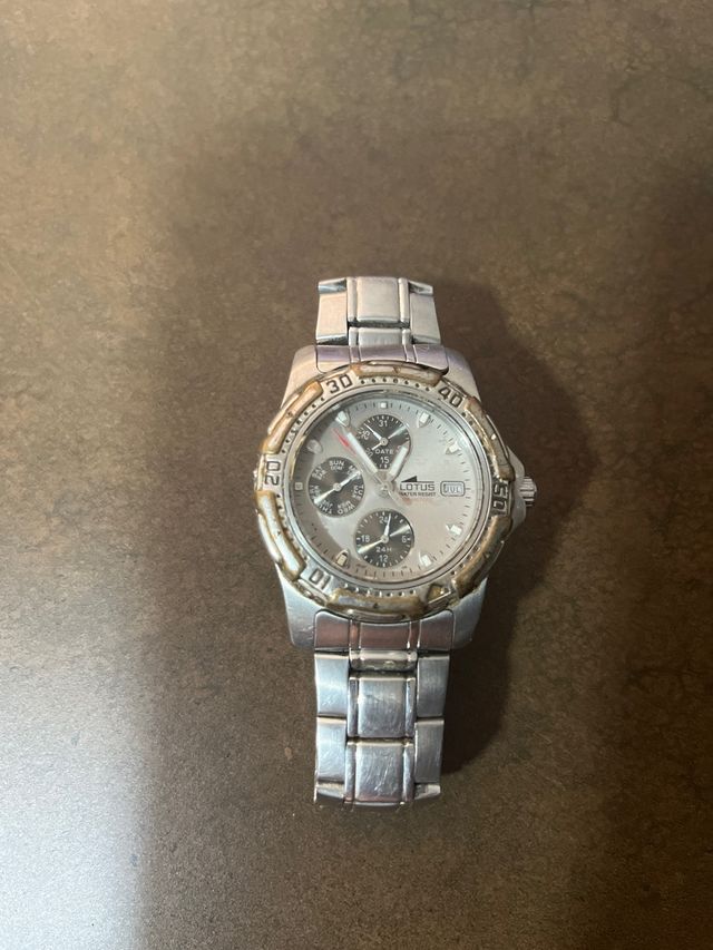 Reloj Lotus Hombre Gris Plata