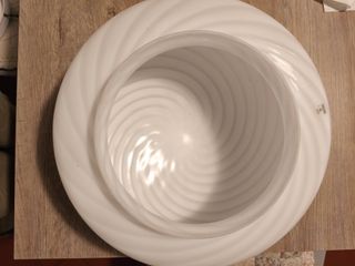 Plafoniera vetro bianco Murano