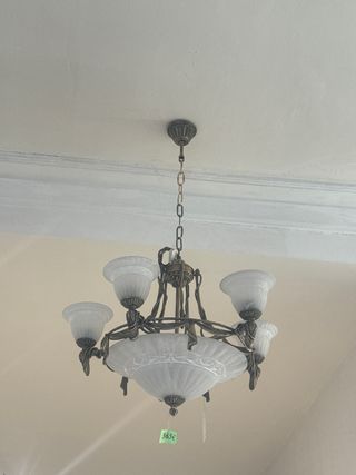 Lámpara techo 5 luces vintage