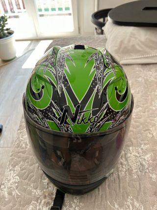 Casco moto Nikko - Fibra carbono talla M