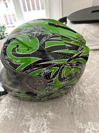 Casco moto Nikko - Fibra carbono talla M