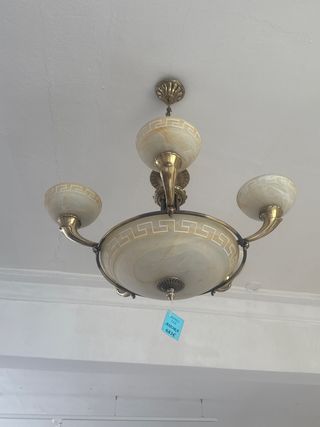 Lámpara techo bronce 4 luces