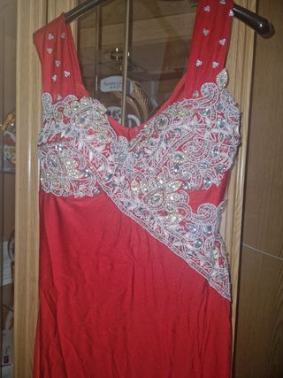  Solo venta en madrid Vestido rojo fiesta gitana c