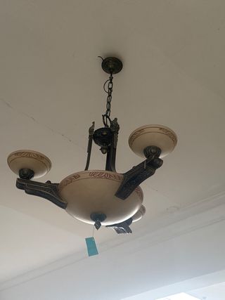 Lámpara techo 3 luces vintage