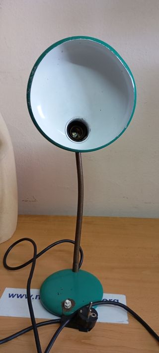 Flexo antiguo turquesa