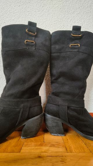 Botas ante negras mujer - T.39,5