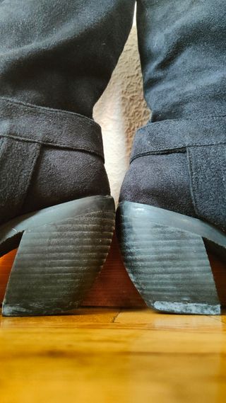 Botas ante negras mujer - T.39,5