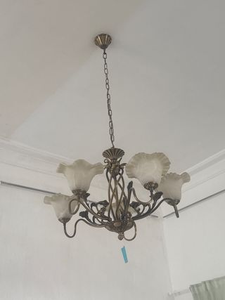 Lámpara techo vintage 6 luces