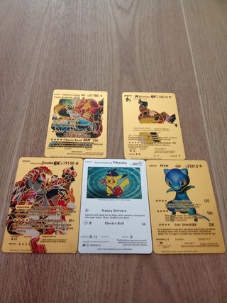 Cartas Pokémon GX - 5 cartas