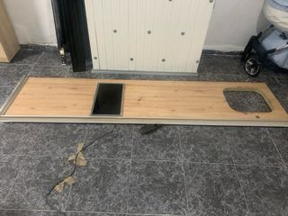 Encimera cocina madera efecto roble