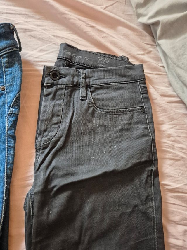 3 Vaqueros chica Talla XS - Negro, Azul