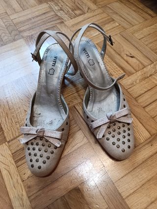 Zapatos Vitti beige mujer talla 35