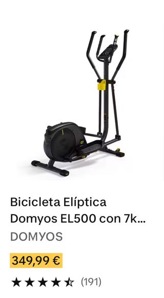 Bicicleta elíptica BH Fitness