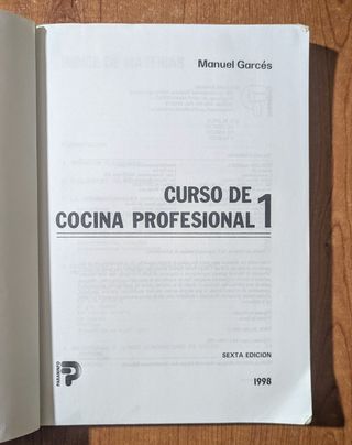 Curso de cocina profesional Tomo 1