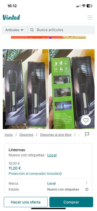 Linterna policial LED - Táctica