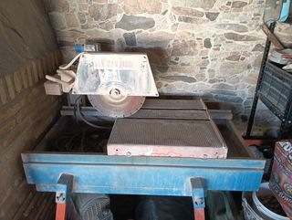 Máquina cortar baldosas + discos