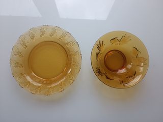 8 piatti Duralex Amber e 4 ciotole