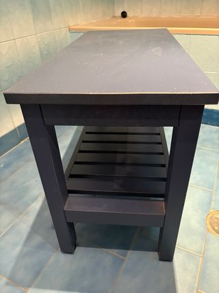 Banco baño azul Ikea - Madera