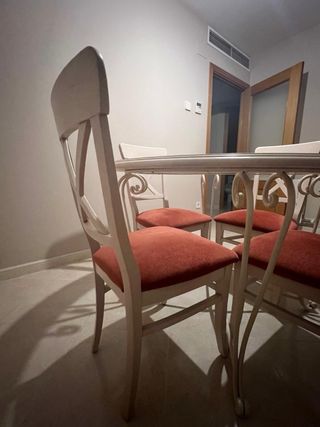 Conjunto mesa de comedor redonda