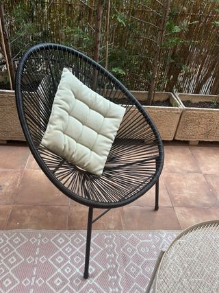 Silla Acapulco negra