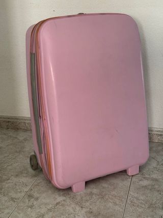 Maleta rosa grande