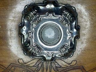 Candelabro EPNS in stile Art Deco, firmato Cohn