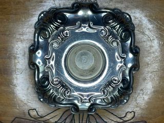 Candelabro EPNS in stile Art Deco, firmato Cohn