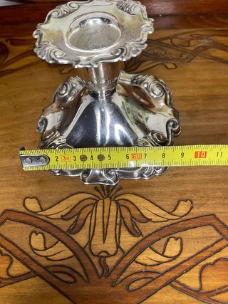 Candelabro EPNS in stile Art Deco, firmato Cohn