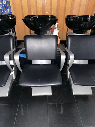 OFERTA 6 Sillones de peluquería y 1 lava cabezas 