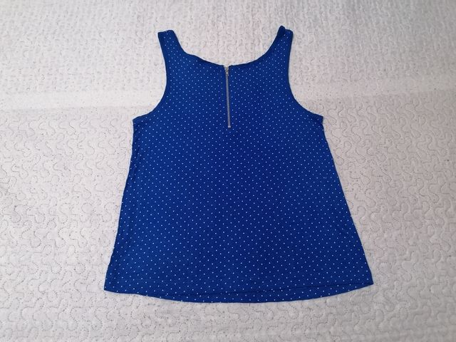 Camiseta azul Springfield lunares