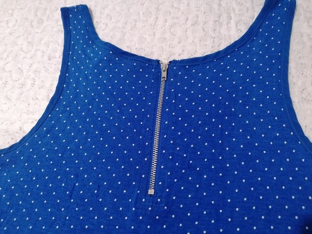 Camiseta azul Springfield lunares