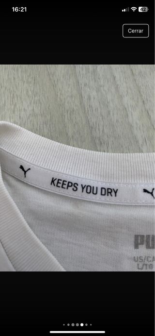 Camiseta Puma Blanca - Talle M