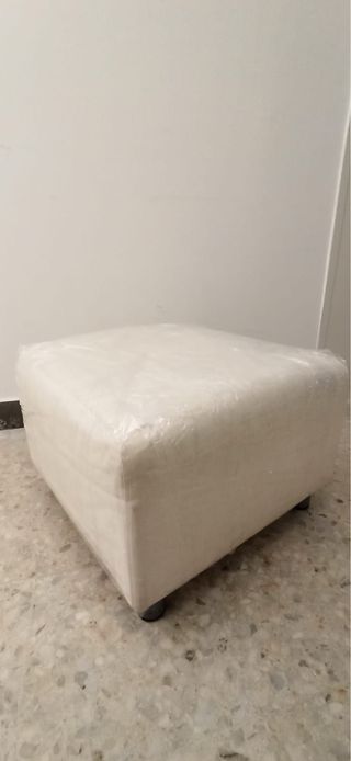 Puf blanco IKEA - Asiento cómodo