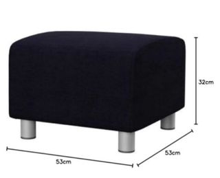 Puf blanco IKEA - Asiento cómodo