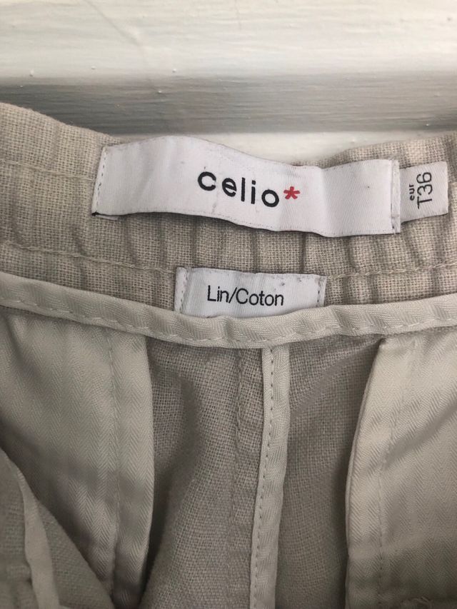 Pantalón Lino Beige - Casual