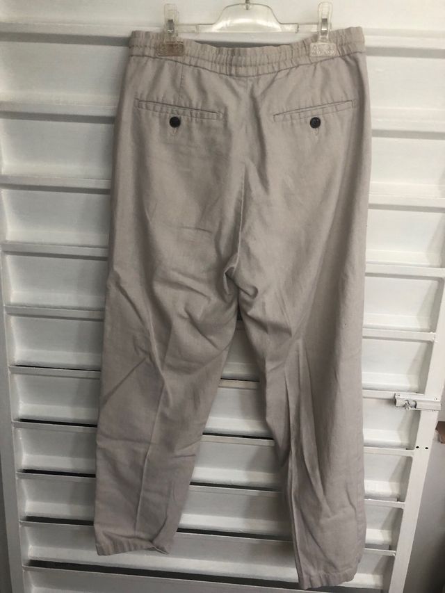 Pantalón Lino Beige - Casual