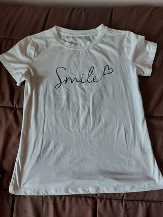Camiseta blanca - Smile