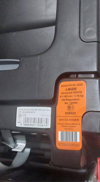 Britax Römer Dualfix M i-Size 450€ las dos sillas
