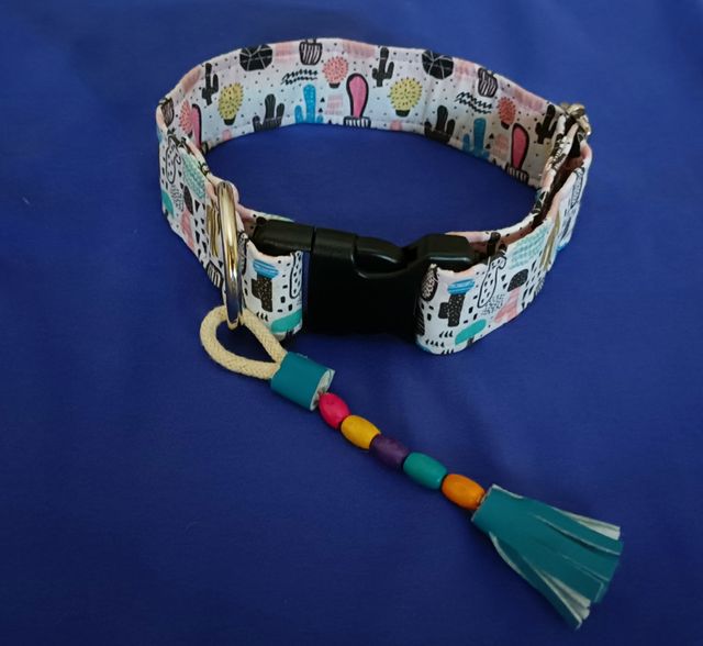 Collar perro talla M - Cactus