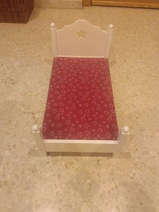 Cama Muñecas - Blanca con Estrellas