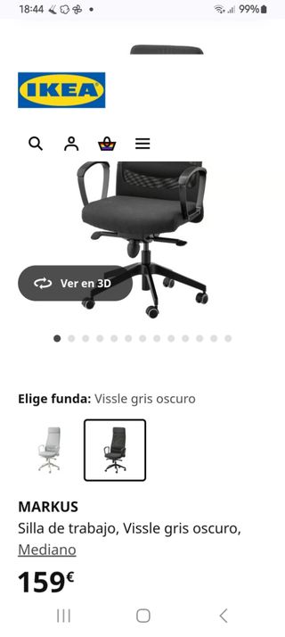 Silla MARCUS ofic. giratoria   Reclinable de 159 €